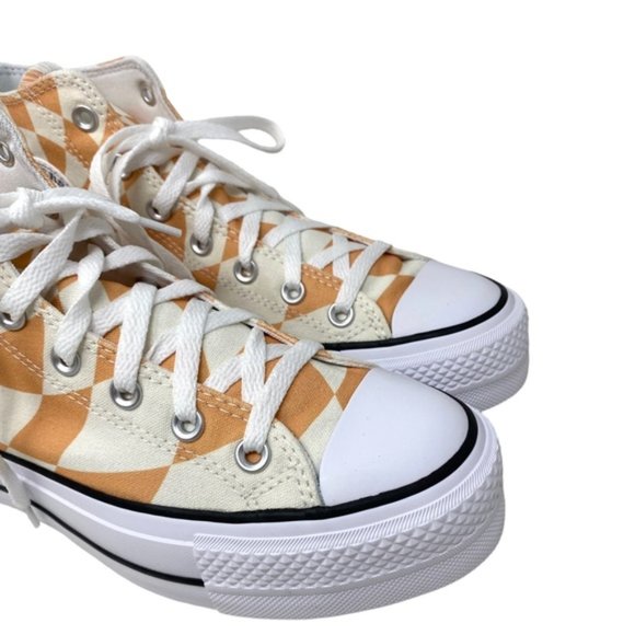 Converse Chuck Lift Platform Sneaker Orange Candy Canvas Shoe Women Size A10010C - Picture 5 of 10